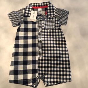 Carters one piece button up outfit
